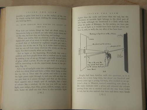 1930s 1st edition atomic science book w/ photos, pre atomic bomb