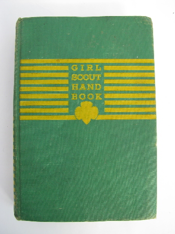 1940s vintage Girl Scout guide handbook, dated 1945