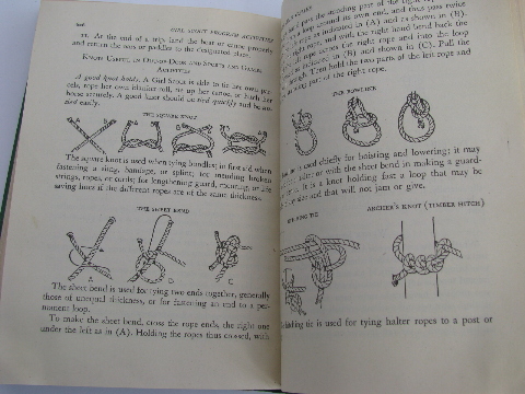 1940s vintage Girl Scout guide handbook, dated 1945