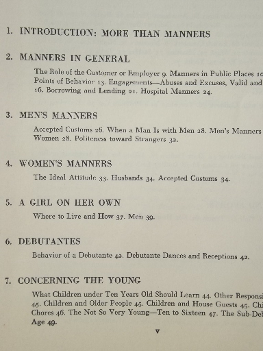 1948 Vogue magazine Book of Etiquette, manners, dress & behavior