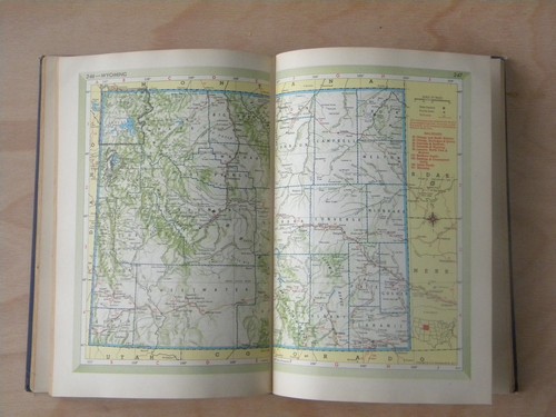 1950 Hammond's Complete World Atlas, post war  w/119 full color maps