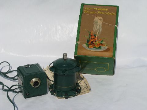 1950s vintage Flora-Fountain w/ box, instructions - for tabletop flower arrangements