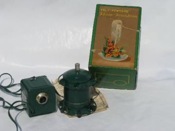 1950s vintage Flora-Fountain w/ box, instructions - for tabletop flower arrangements