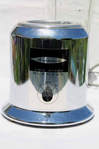 1950s vintage Kenmore two-speed blender, retro kitchen blender or bar mixer