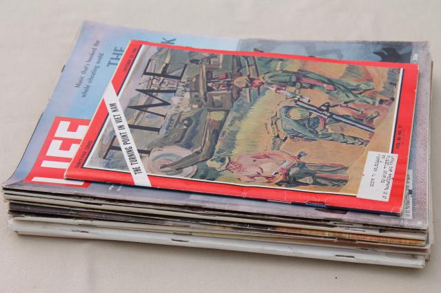 1960s vintage  LIFE magazines lot of 9 retro advertising Picasso, Bay of Pigs, Watts
