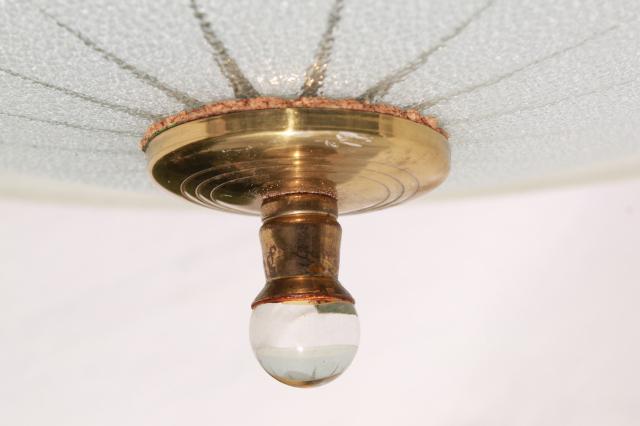 1960s vintage flying saucer pull down ceiling light mid century modern lighting