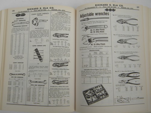 1960s vintage industrial tool & supply catalog Richard ELA - Madison, Wis