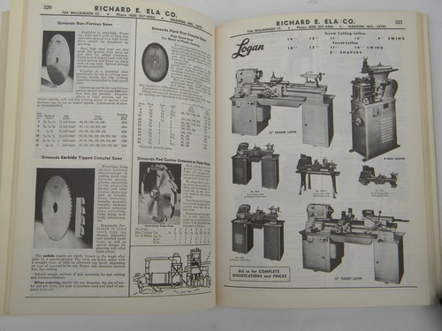 1960s vintage industrial tool & supply catalog Richard ELA - Madison, Wis