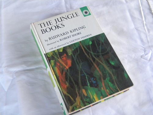 1960s vintage Rudyard Kipling's The Jungle Books w/color illustrations