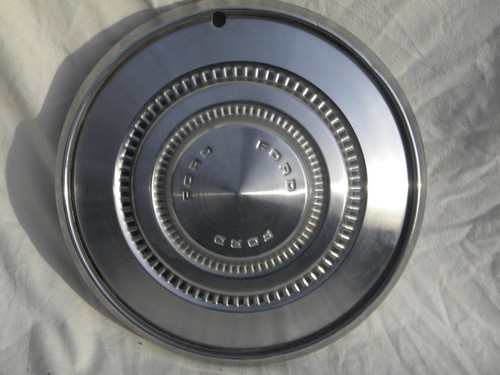 1970s Ford Galaxie Torino hubcaps wheel rim covers stainless steel