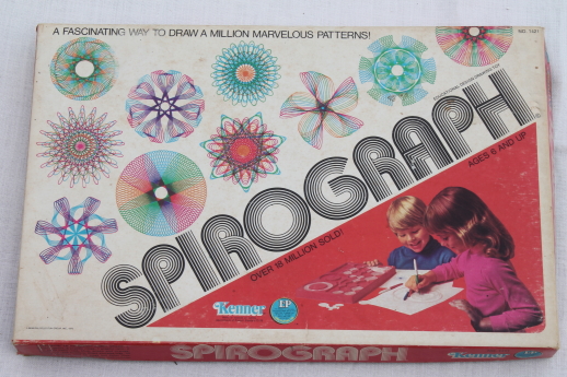 1970s vintage Kenner Spirograph set #1421, complete in box