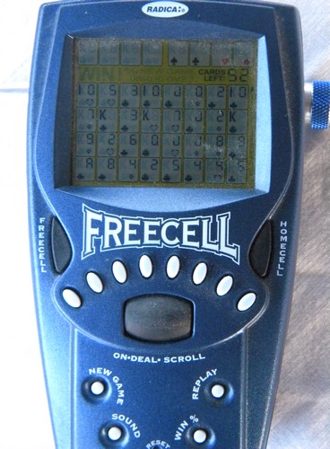 1999 Radica Freecell Solitaire hand held electronic card game