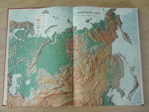 1st edition 1963 Reader's Digest Great World Atlas, full color maps folio size