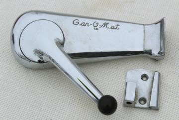 40s 50s vintage chrome Can-O-Mat swing a way style can opener w/ wall mount