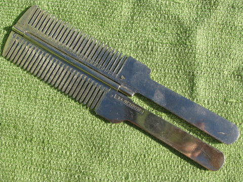 40s vintage wave comb for natural waves, hair styling tool w/instructions