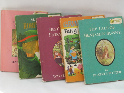 60s Dandelion library children's classic books w/ color illustrations