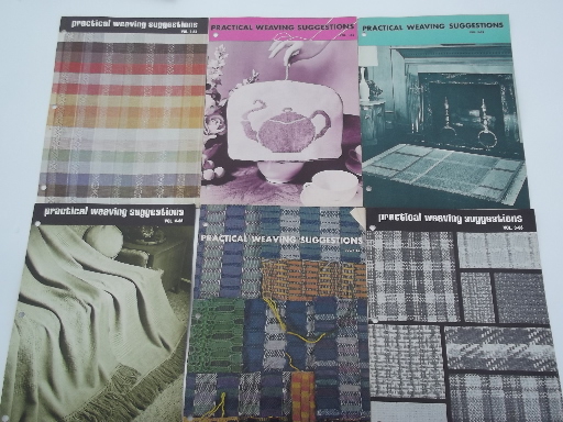 60s vintage hand weaving  magazines lot, Lily  Practical Weaving Suggestions