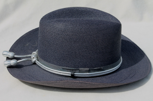 60s vintage Italian straw summer hat, ladies cowboy hat, western cowgirl The Lawman hat