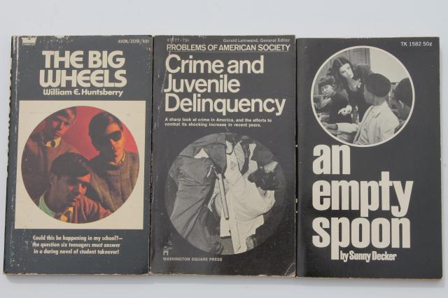 60s vintage paperbacks, hippie beatnik counter-culture radical delinquent youth