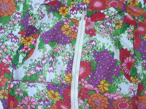 60s vintage shift, retro poly crepe floral print summer sleeveless dress
