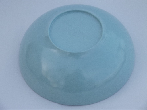 60s vintage turquoise melmac bowl, retro Table to Terrace kitchen ware