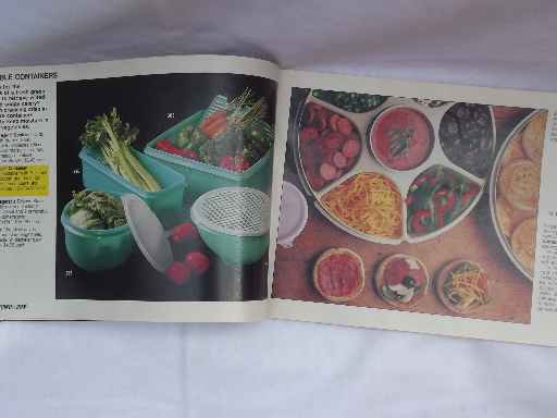 70s - 80s vintage Tupperware catalog, 48 pages, retro colors / styles