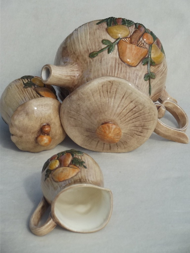 Kitchen, Vintage Ray Controljapan Mushroom Ceramic Tea Set
