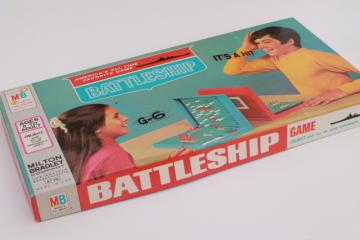 70s vintage Battleship game, complete w/ all of the plastic battleships