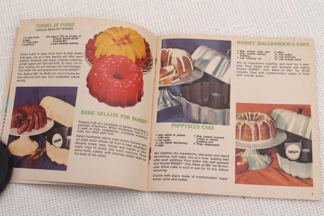 70s vintage NordicWare cookbook, ethnic & holiday recipes for bundt pan & specialty pans