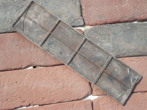 70s vintage faux brick tiles for interior walls, mid-century ranch or loft