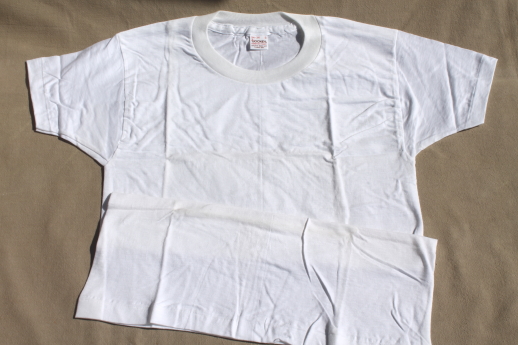70s vintage Jockey power knit cotton short sleeve under shirt t-shirts in original pkgs