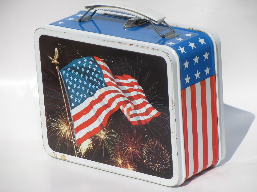 American Flag Lunch Boxes