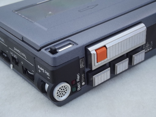 80s mini tape player, retro JCPenney  portable cassette recorder 681-6559