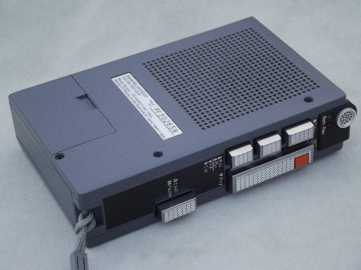 80s mini tape player, retro JCPenney  portable cassette recorder 681-6559
