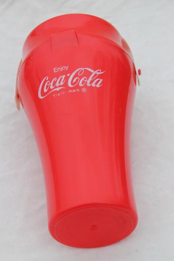 80s Vintage Coke Godfather Pizza Coca Cola Drink Bottle Pitcher W