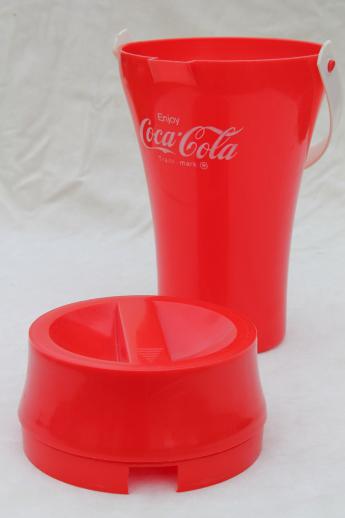 80s Vintage Coke Godfather Pizza Coca Cola Drink Bottle Pitcher W