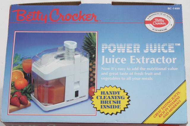 Betty Crocker Power Juicer juice extractor BC-1480 clean & complete