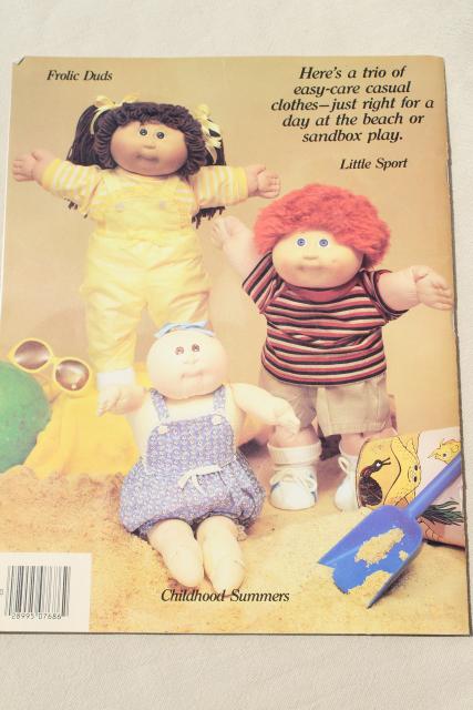 Cabbage Patch Kids designer doll clothes booklet, 25 outfits instructions & full size patterns