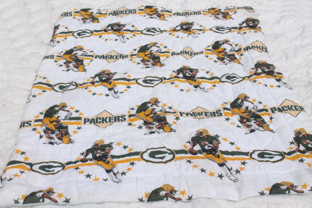 Green Bay Packers twin size comforter, NFL football print 