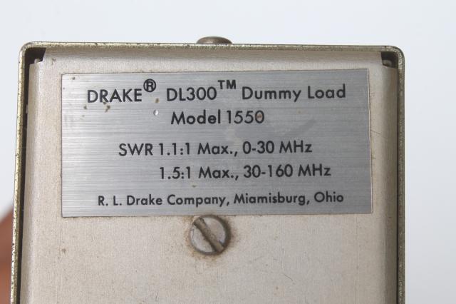 Heathkit HD-1234 antenna switch & Drake DL300 dummy load, vintage radio equipment lot
