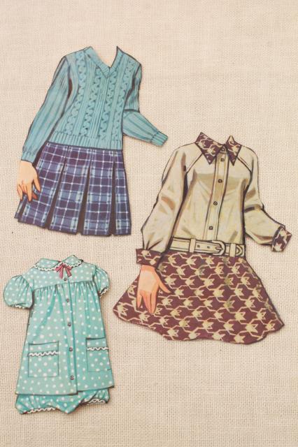 MB box Magic Mary Jane 60s vintage magnetic paper doll, retro flip & groovy outfits