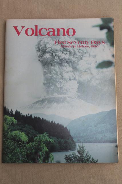 Mt St Helens photo book 1980 volcano eruption, mountain before, during, after