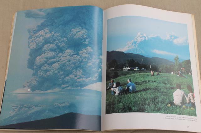 Mt St Helens photo book 1980 volcano eruption, mountain before, during, after
