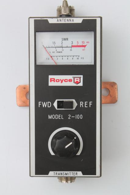 Royce 2-100 SWR field strength meter, vintage shortwave  radio equipment