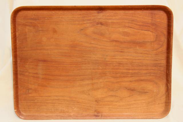 Scandinavian modern vintage Sweden mod bent formed plywood serving tray