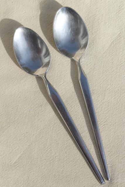 Stanley Roberts Ravenna stainless steel flatware, vintage silverware teaspoons set