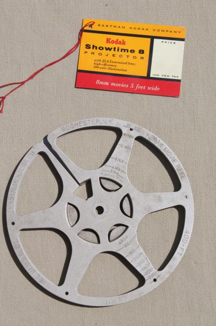 Vintage Kodak Showtime 8 movie projector, bakelite w/ original hang tag