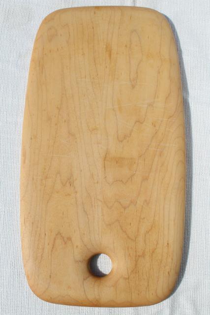 Wohl wood board, handcrafted hard maple cutting board, bread cheese tray
