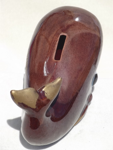 A Whale of a Bank, vintage Japan whale shaped coin savings bank