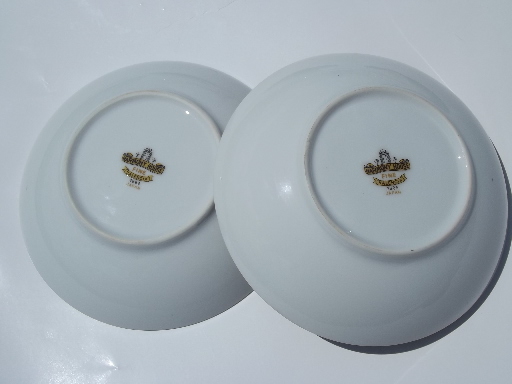 Black And White Valencia Pattern Harmony House Fine China Japan 12 Bowls
